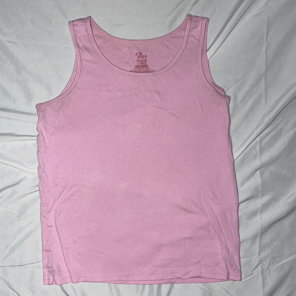 Pink Tanktop. 1989 Place. Kids Large 10/12